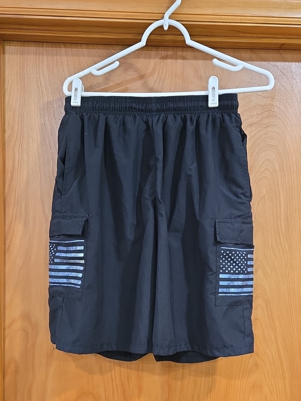 Mossy Oak Black Swim Shorts with White Mesh Lining